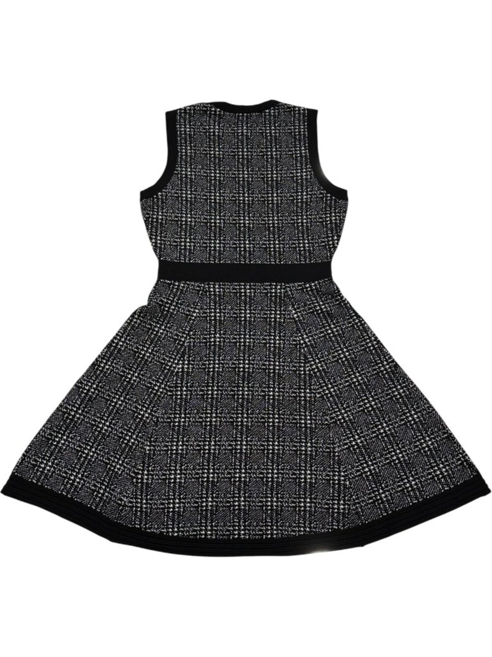 Kate ♠️ Spade "Out West" Mod Plaid Sweater Dress NWT Small Black White Wool NWT - Picture 3 of 10